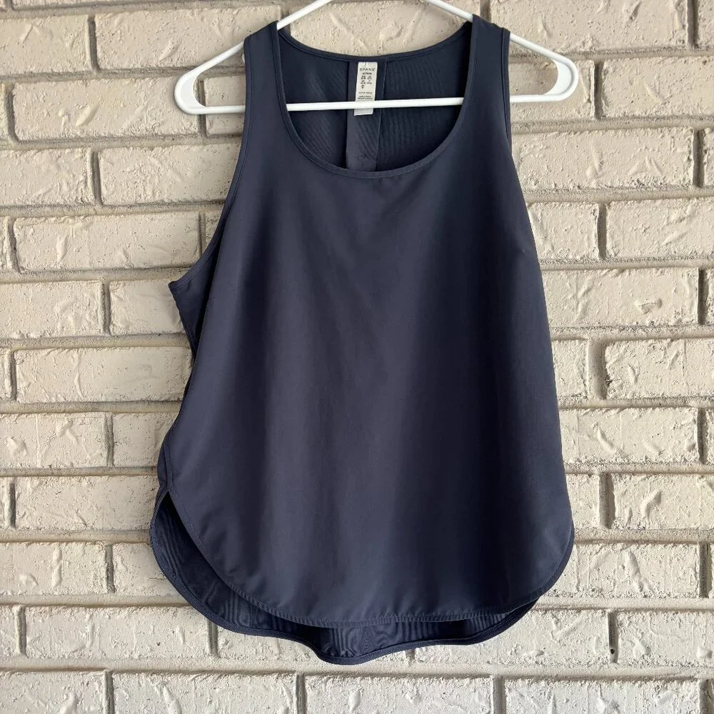 SPANX "Out Of Office" Sleeveless Shell Tank - Dark Storm / Gray - M - Picture 2 of 8